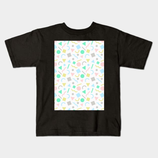 Retro Pattern (Pastels) Kids T-Shirt by Blue-Banana